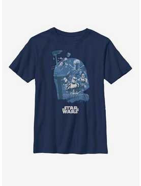 Star Wars Boba Fett Head Fill Youth T-Shirt, , hi-res