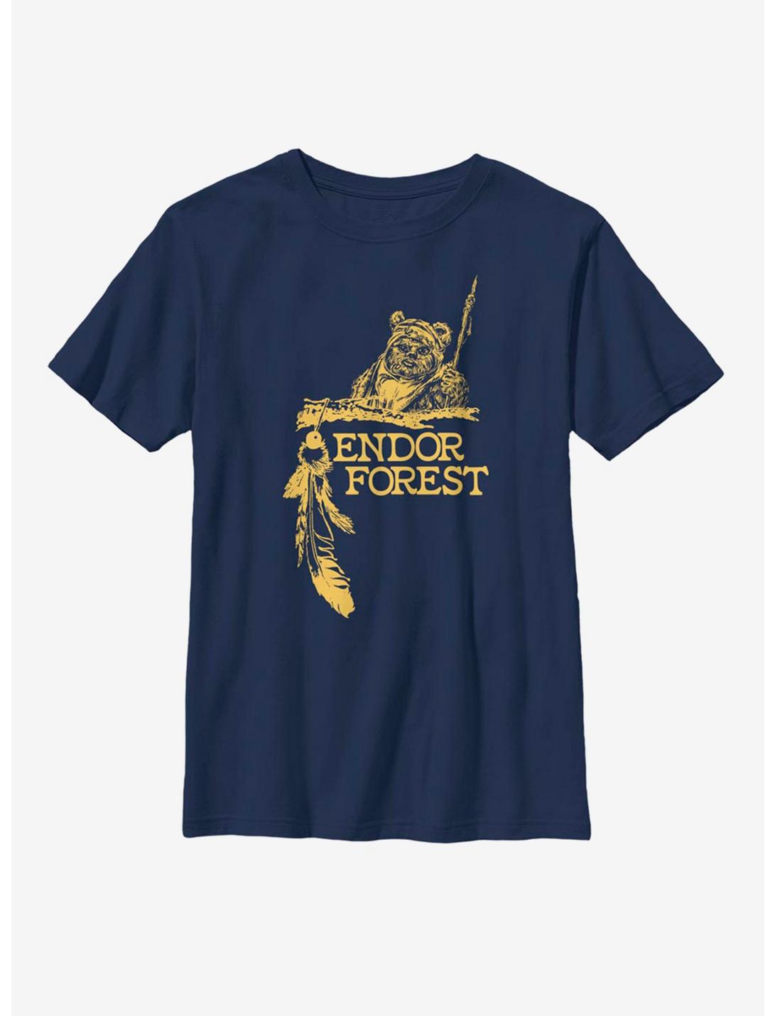 Star Wars Endor Forest Youth T-Shirt, NAVY, hi-res