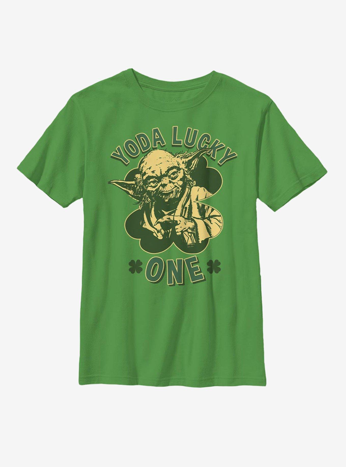 Star Wars Yoda Lucky One Youth T-Shirt, , hi-res