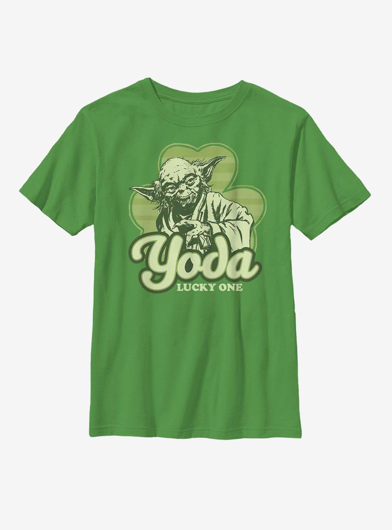 Star Wars Yoda Lucky Retro Youth T-Shirt, KELLY, hi-res