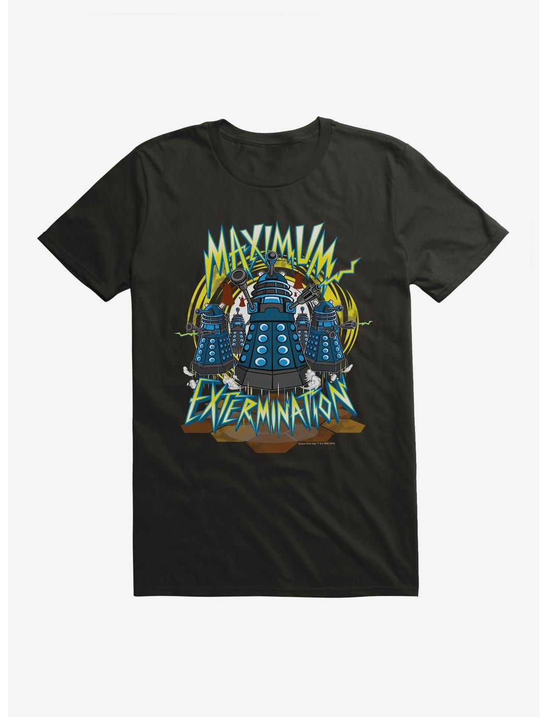 Doctor Who Daleks Maximum Extermination T-Shirt, BLACK, hi-res