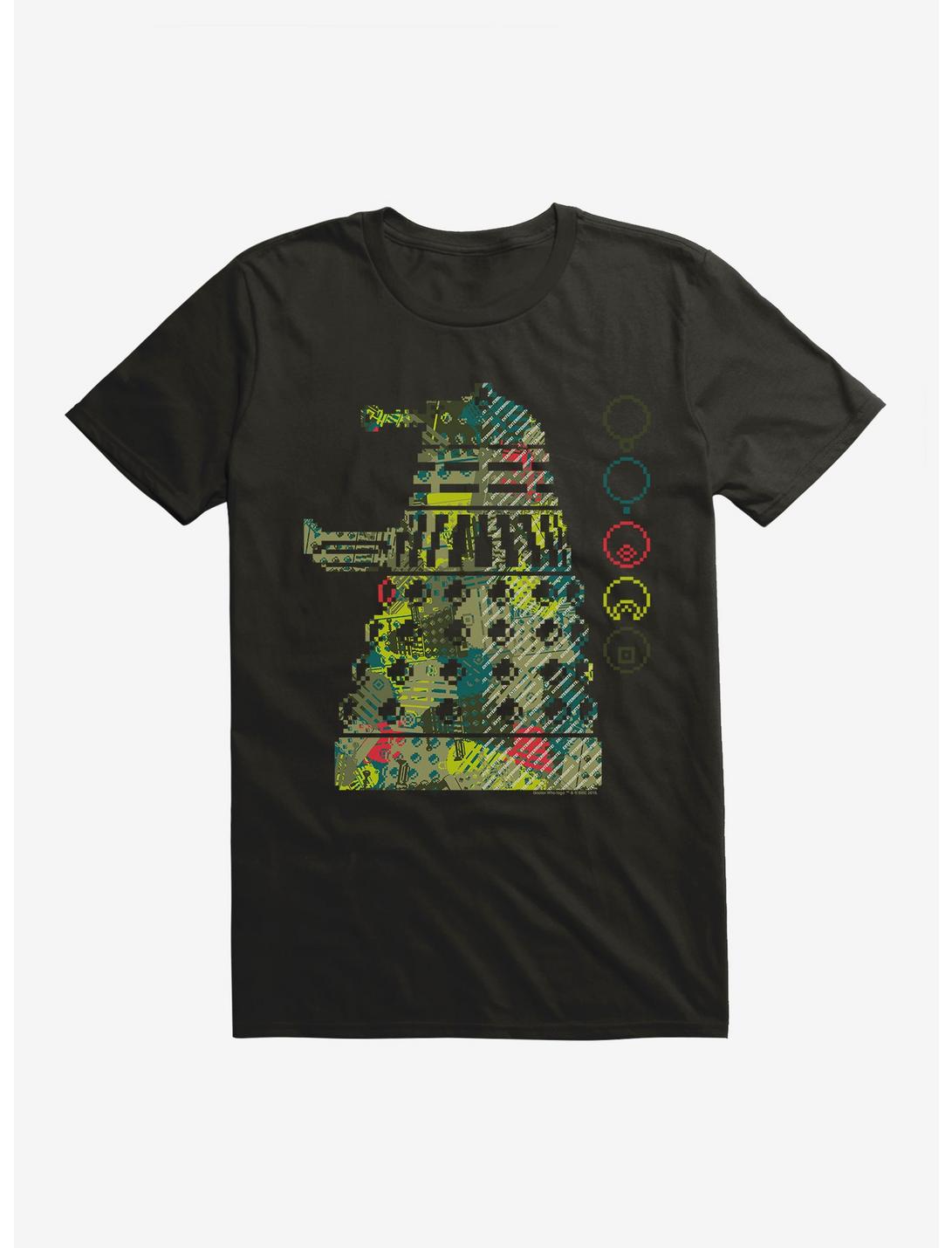 Doctor Who Colorful Dalek T-Shirt, BLACK, hi-res