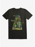 Doctor Who Colorful Dalek T-Shirt, BLACK, hi-res