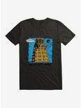 Doctor Who Dalek Exterminate Comic Scene T-Shirt, BLACK, hi-res