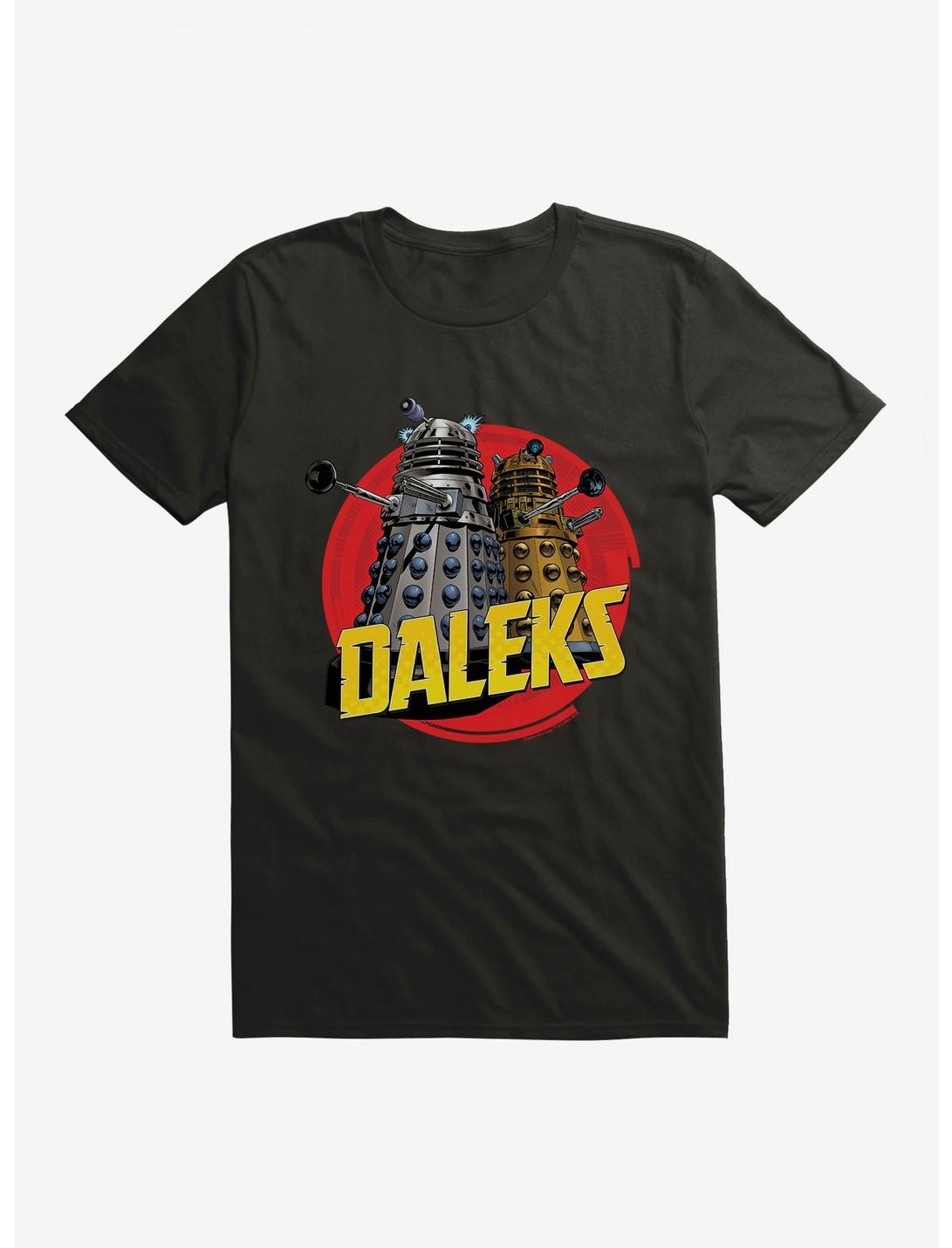 Doctor Who The Daleks T-Shirt, BLACK, hi-res