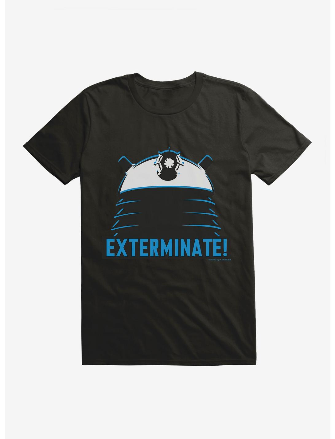 Doctor Who Exterminate T-Shirt, BLACK, hi-res