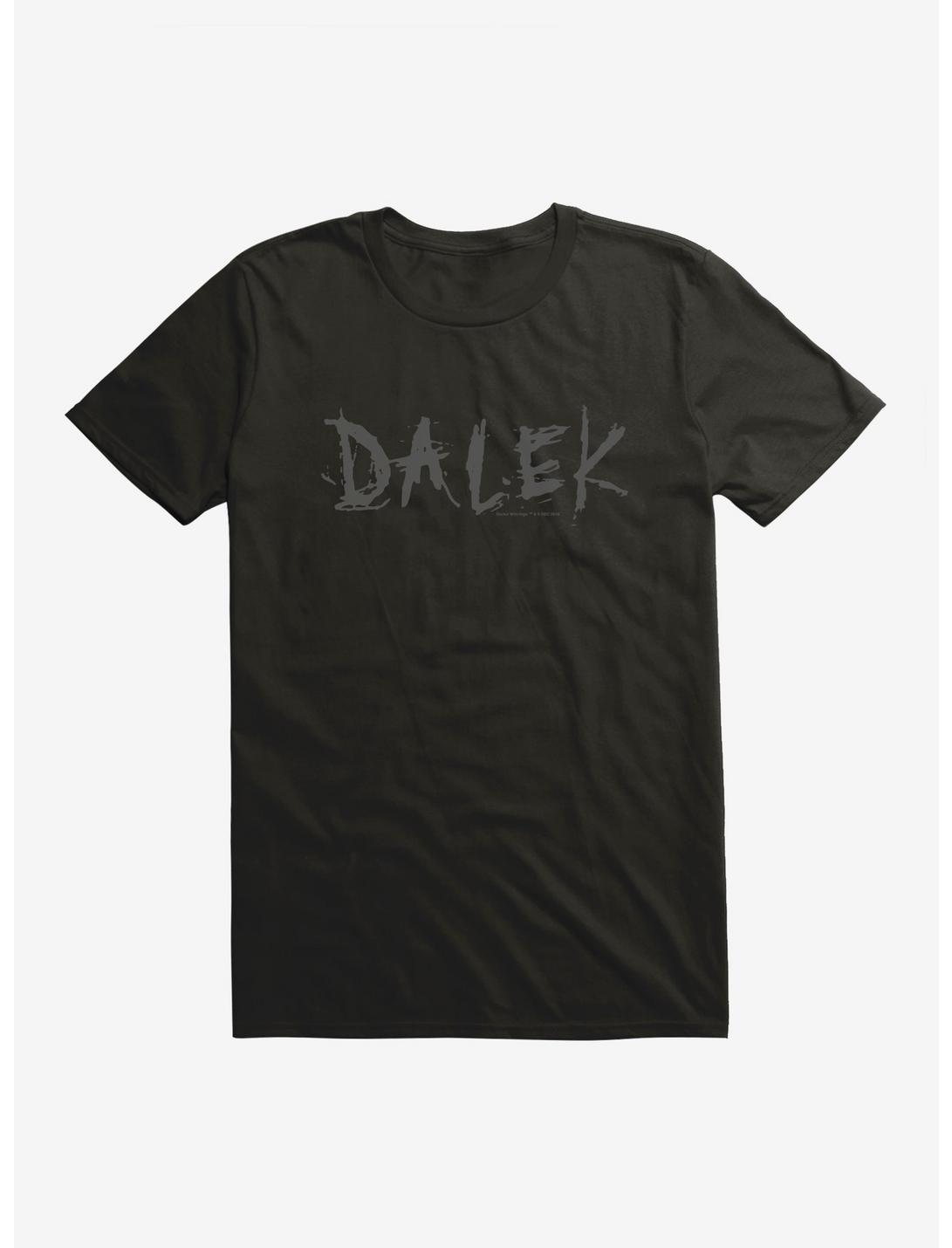 Doctor Who Dalek Scratch Script T-Shirt, BLACK, hi-res