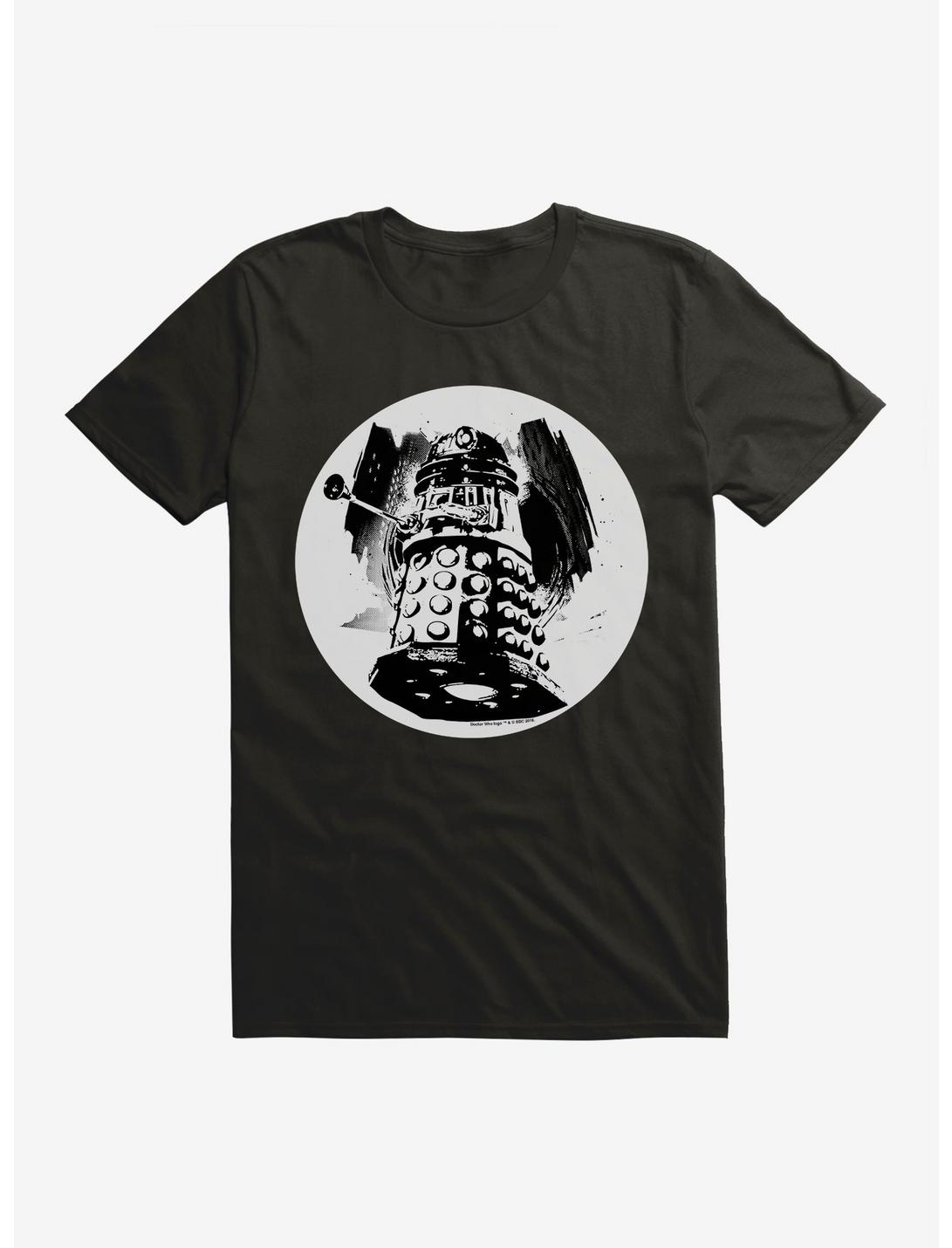 Doctor Who Dalek Smudge Art T-Shirt, BLACK, hi-res