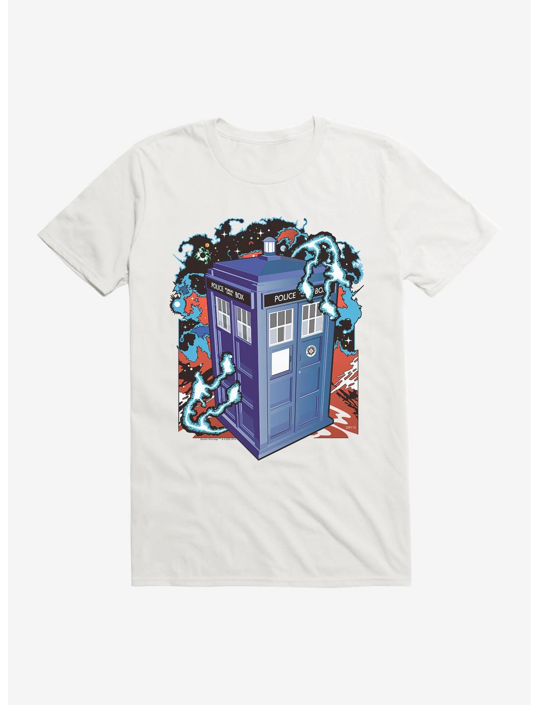 Doctor Who Electric Tardis T-Shirt, WHITE, hi-res