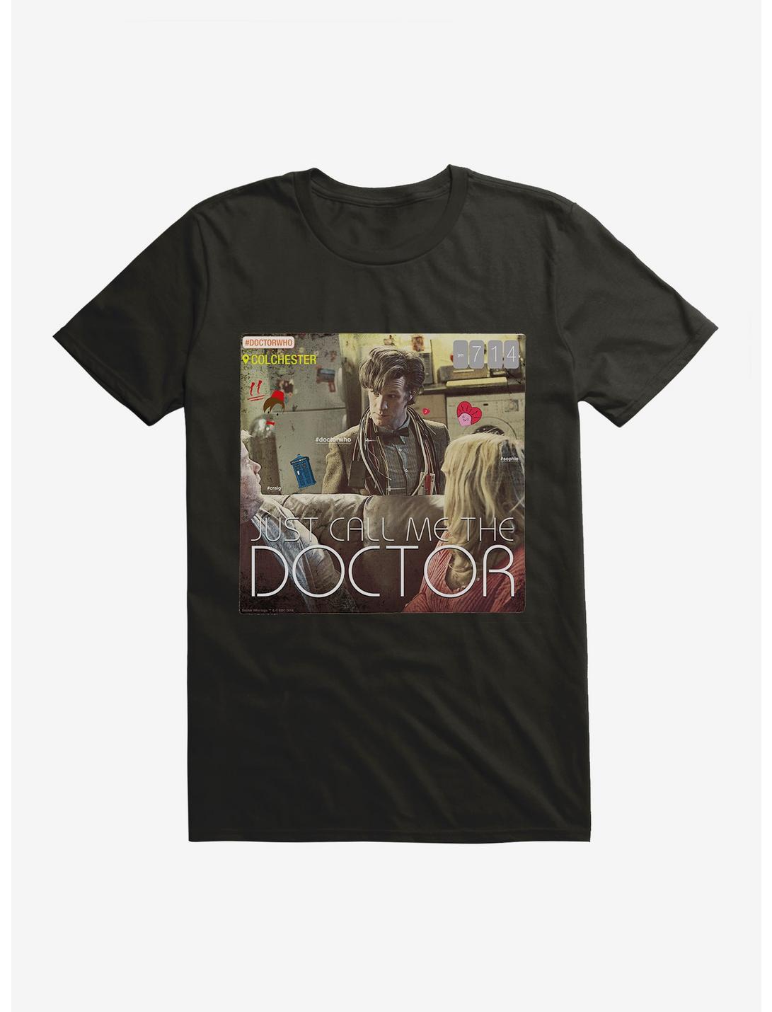 Doctor Who The Eleventh Doctor Call Me The Doctor T-Shirt, BLACK, hi-res