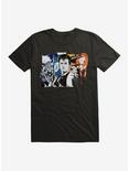 Doctor Who The Tenth Doctor Collage T-Shirt, BLACK, hi-res