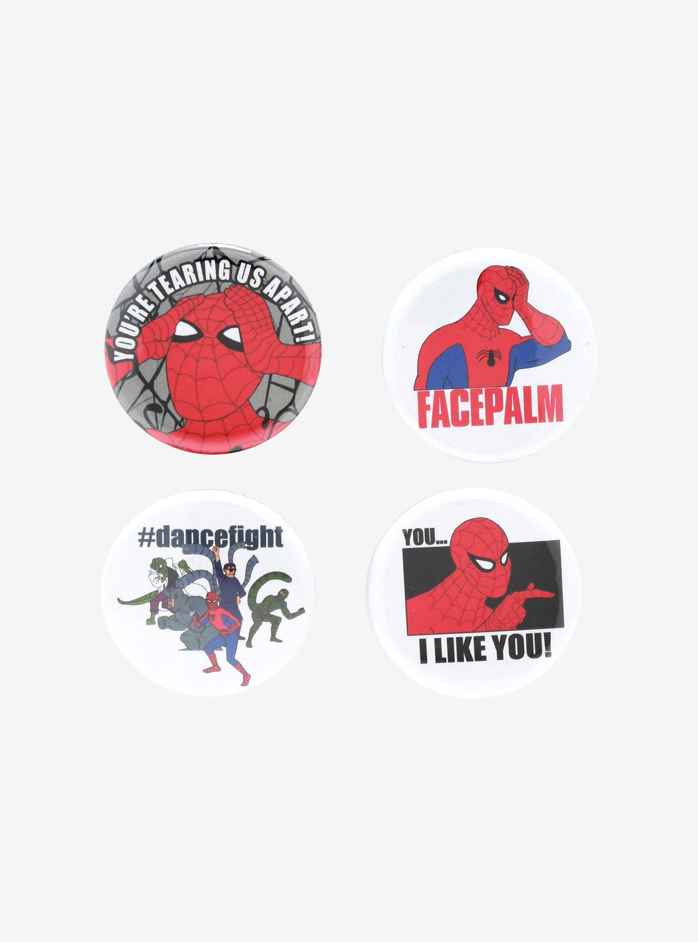 Marvel Spider-Man Meme Button Set, , hi-res