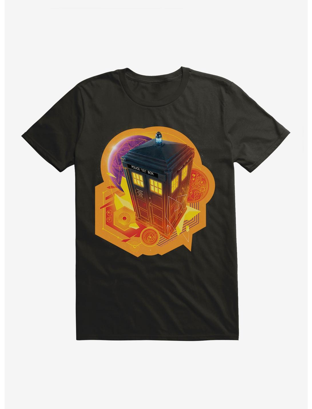 Doctor Who The Thirteenth Doctor Tardis Galaxy T-Shirt, BLACK, hi-res