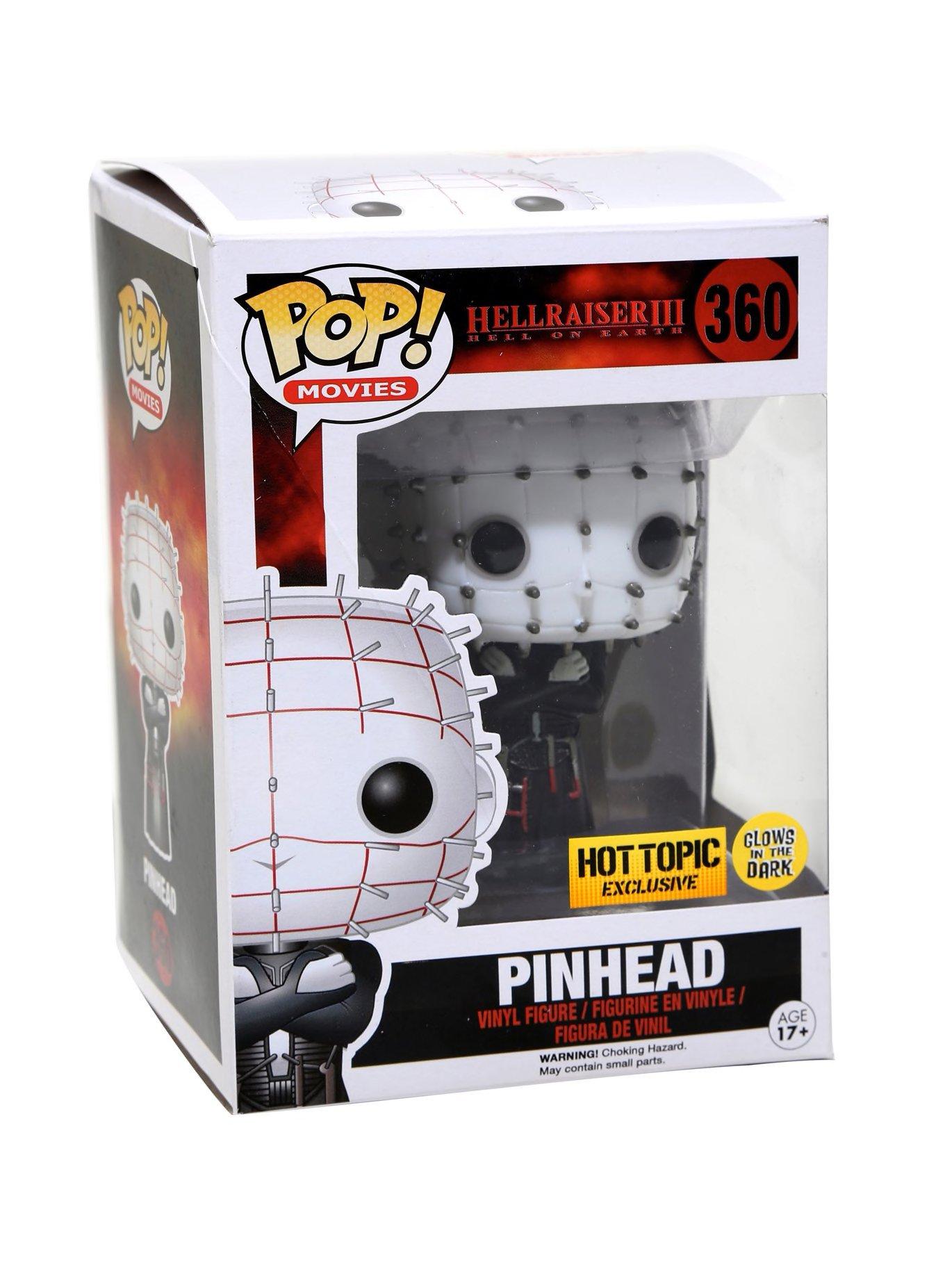 Funko Hellraiser III: Hell On Earth Pop! Movies Pinhead Glow-In-The-Dark Vinyl Figure Hot Topic Exclusive, , hi-res