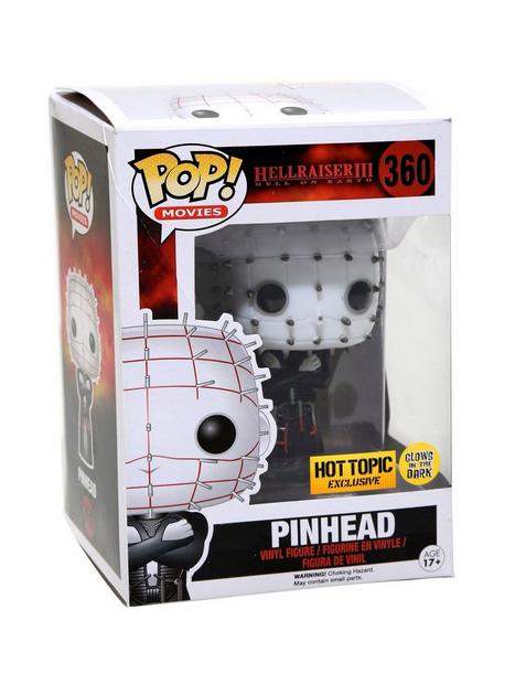 Funko Hellraiser III: Hell On Earth Pop! Movies Pinhead Glow-In-The ...