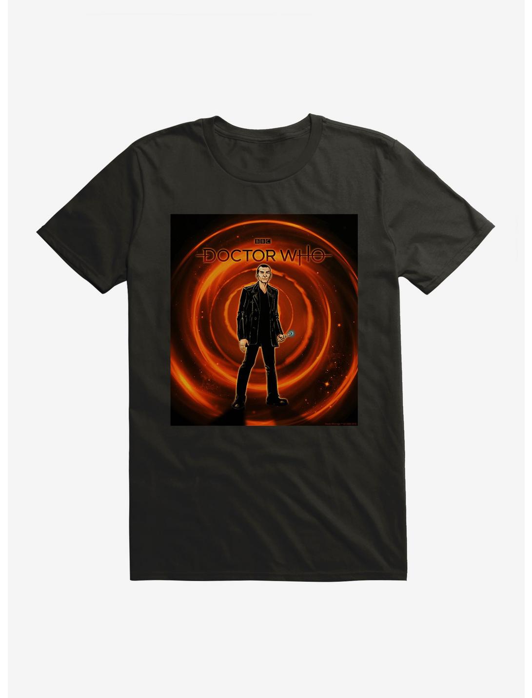 Doctor Who The Ninth Doctor Time Warp T-Shirt, BLACK, hi-res