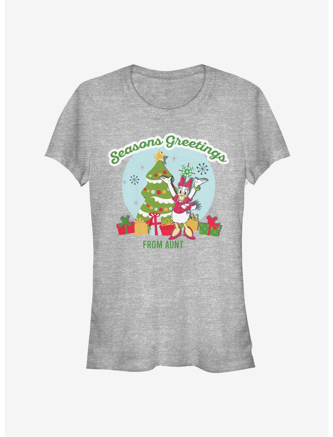 Disney Daisy Duck Holiday Seasons Greetings From Aunt Classic Girls T-Shirt, ATH HTR, hi-res