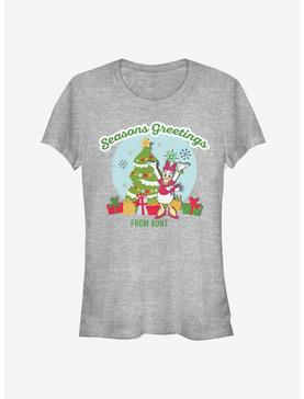 Disney Daisy Duck Holiday Seasons Greetings From Aunt Classic Girls T-Shirt, , hi-res