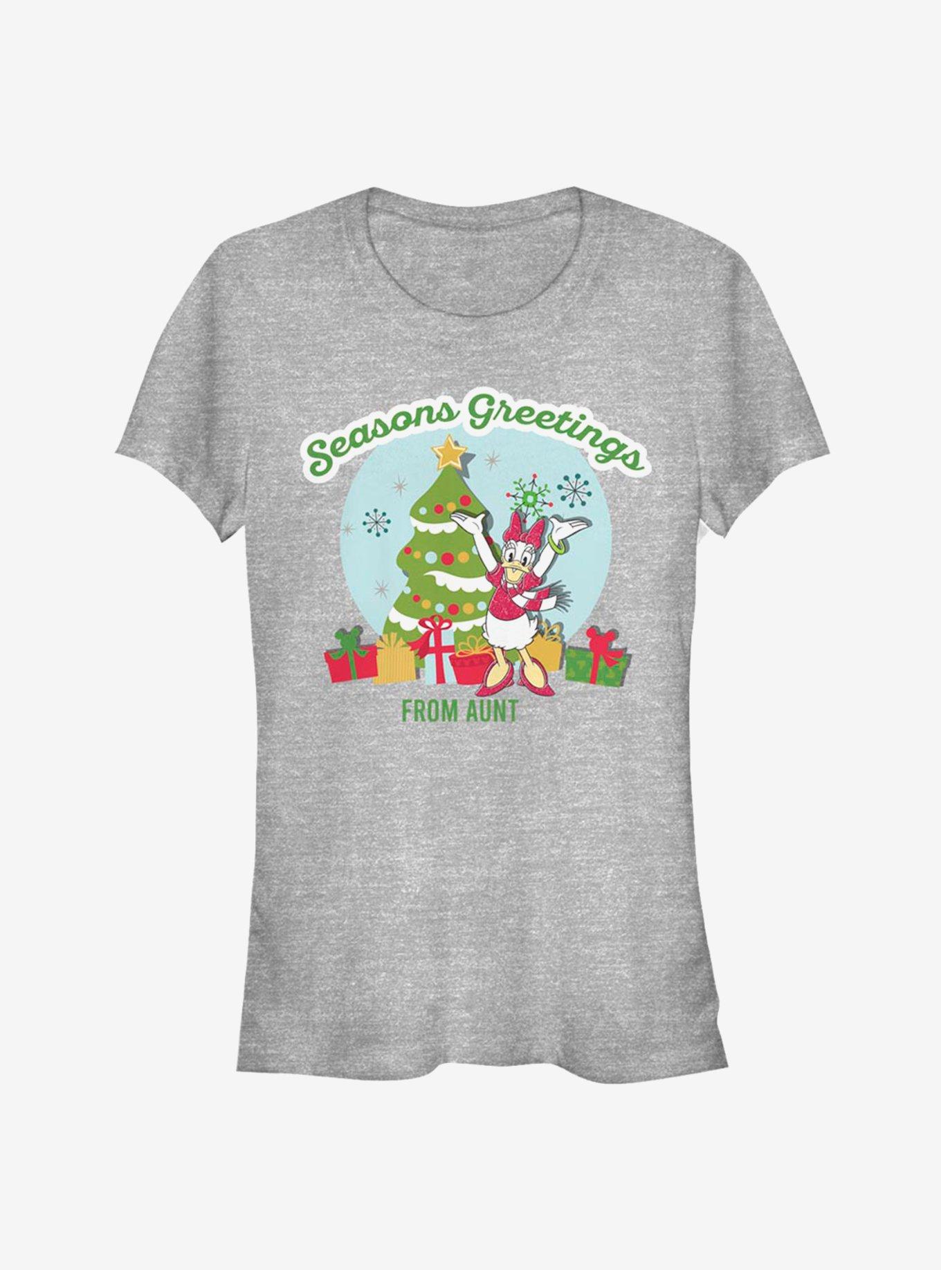 Disney Daisy Duck Holiday Seasons Greetings From Aunt Girls T-Shirt, , hi-res