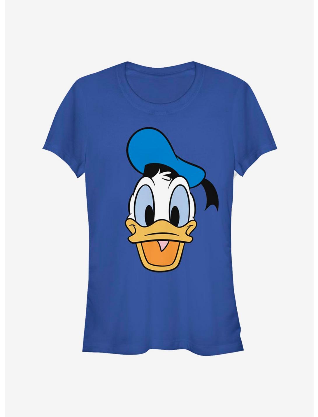 Disney Donald Duck Face Classic Girls T-Shirt, ROYAL, hi-res