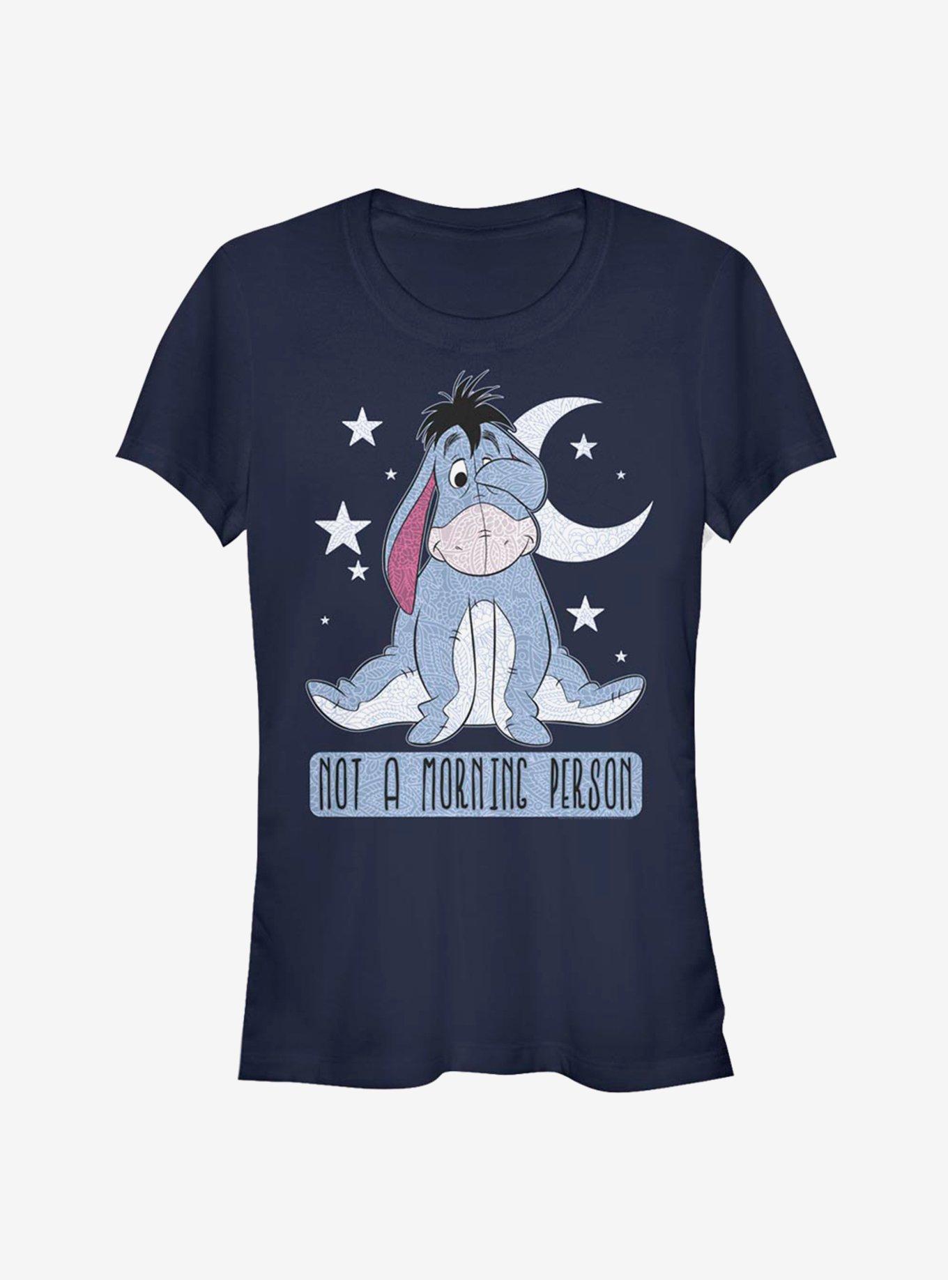 Disney Winnie The Pooh Eeyore Not Morning Girls T-Shirt, NAVY, hi-res