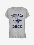 Disney Donald Duck Angry Pose Classic Girls T-Shirt, ATH HTR, hi-res