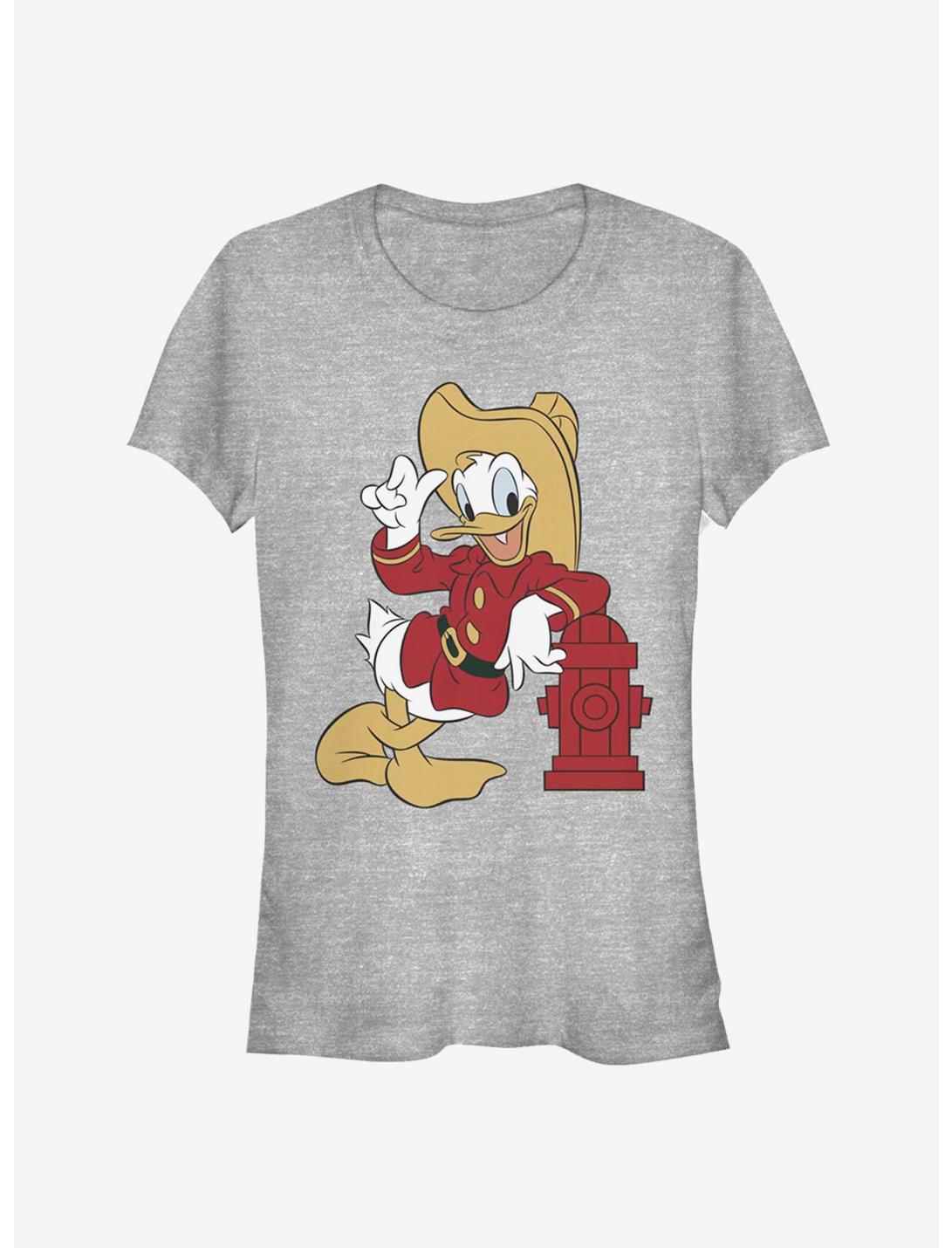 Disney Donald Duck Fire Fighter Classic Girls T-Shirt, ATH HTR, hi-res