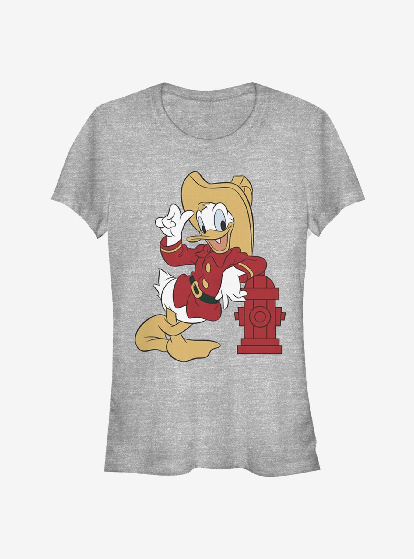 Disney Donald Duck Fire Fighter Classic Girls T-Shirt, ATH HTR, hi-res
