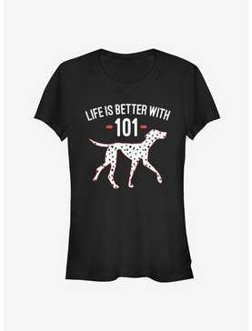 Disney 101 Dalmatians Life Is Better Classic Girls T-Shirt, , hi-res