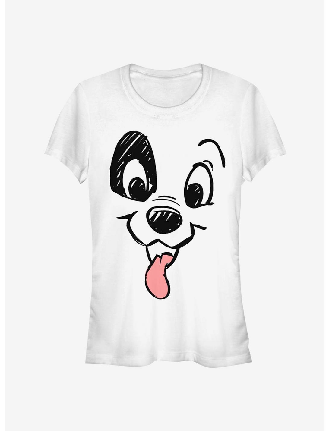 Disney 101 Dalmatians Spot Face Classic Girls T-Shirt, WHITE, hi-res