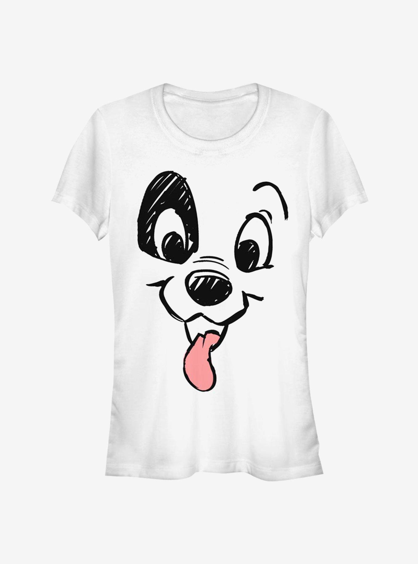 Disney 101 Dalmatians Spot Face Classic Girls T-Shirt, WHITE, hi-res