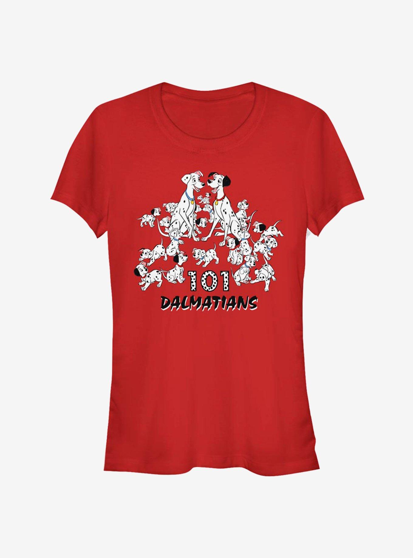 Disney 101 Dalmatians The Whole Gang Classic Girls T-Shirt, RED, hi-res