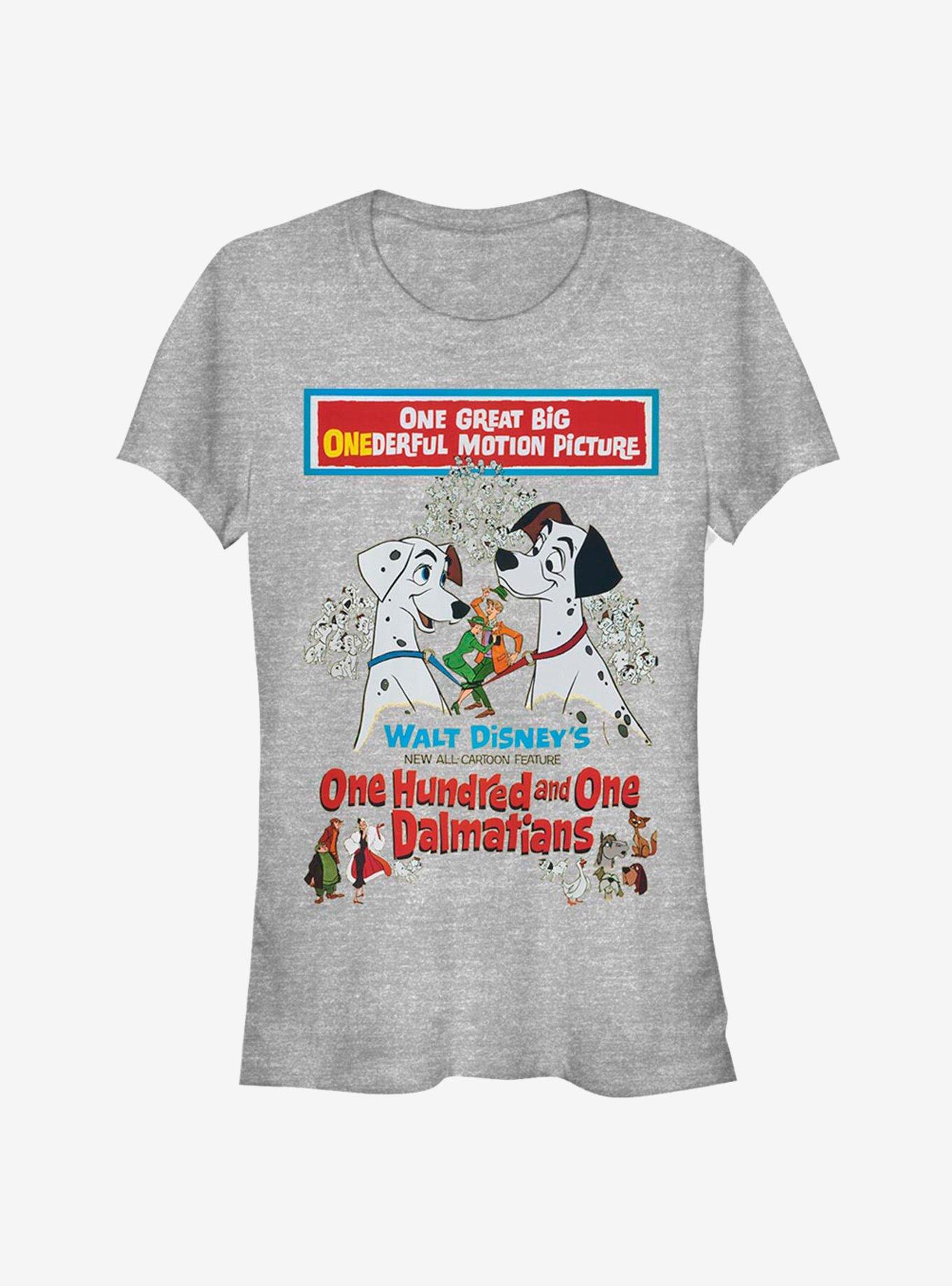 Disney 101 Dalmatians Vintage Poster Classic Girls T-Shirt, ATH HTR, hi-res