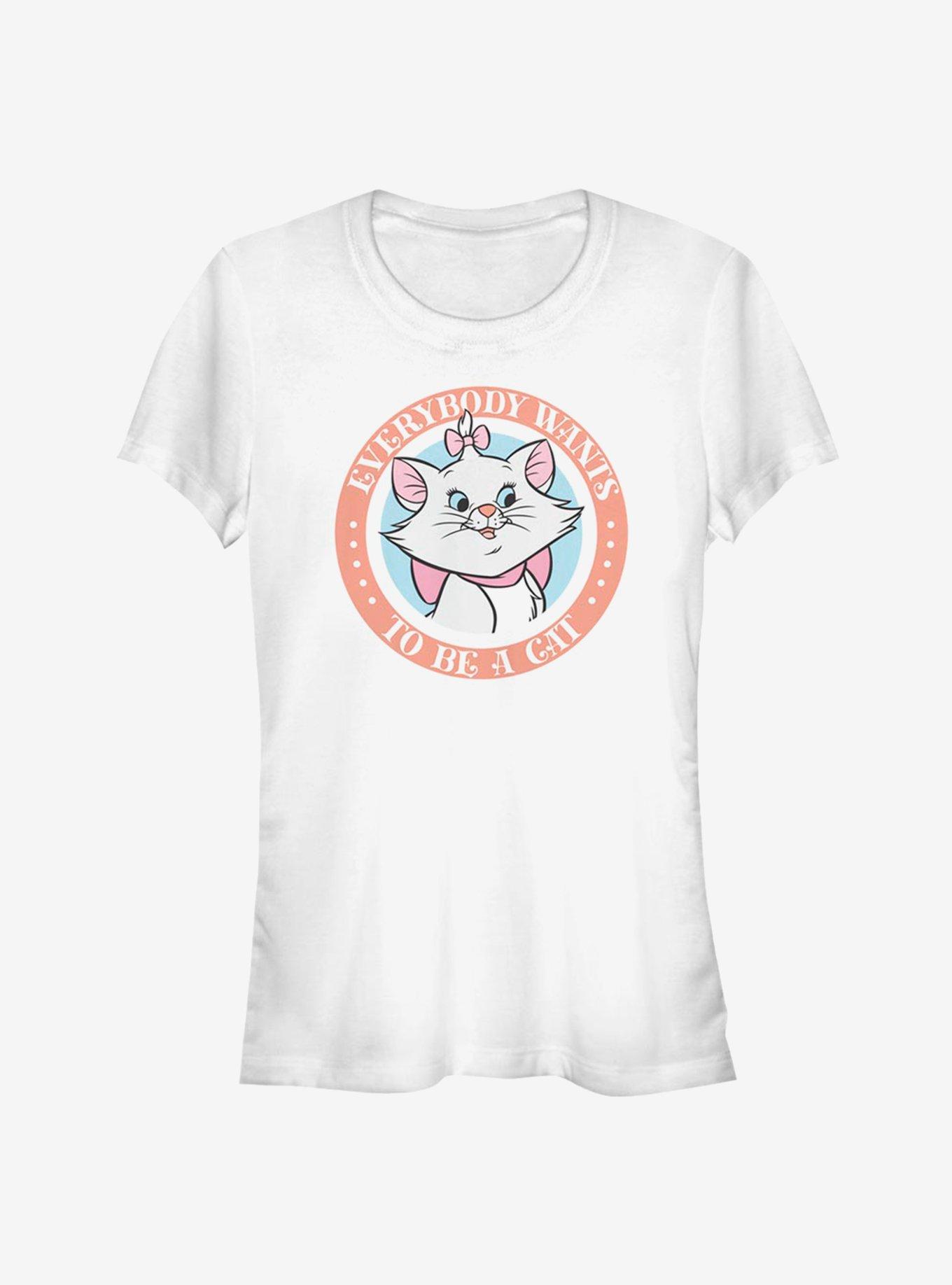 Disney Aristocats Marie Everybody Wants To Be A Cat Classic Girls T-Shirt, WHITE, hi-res