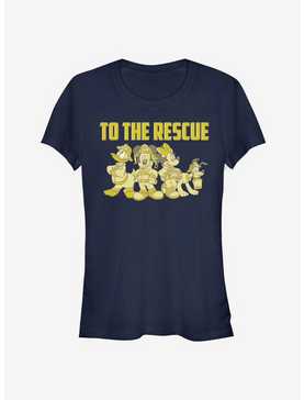 Disney Mickey Mouse Minnie Mouse Donald To The Rescue Firefighters Classic Girls T-Shirt, , hi-res