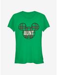 Disney Mickey Mouse Head Plaid Aunt Classic Girls T-Shirt, , hi-res