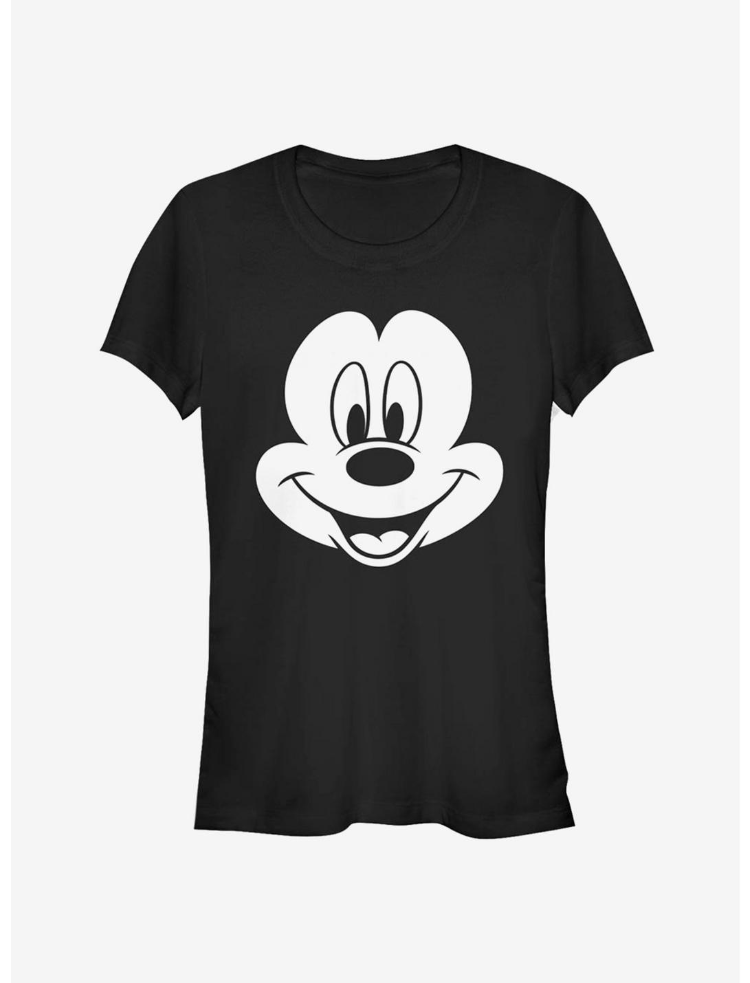 Disney Mickey Mouse Face Classic Girls T-Shirt, BLACK, hi-res
