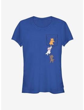 Disney Aristocats Kitten Crawl Faux Pocket Tee Classic Girls T-Shirt, , hi-res