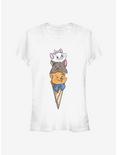 Disney Aristocats Ice Cream Stack Classic Girls T-Shirt, WHITE, hi-res