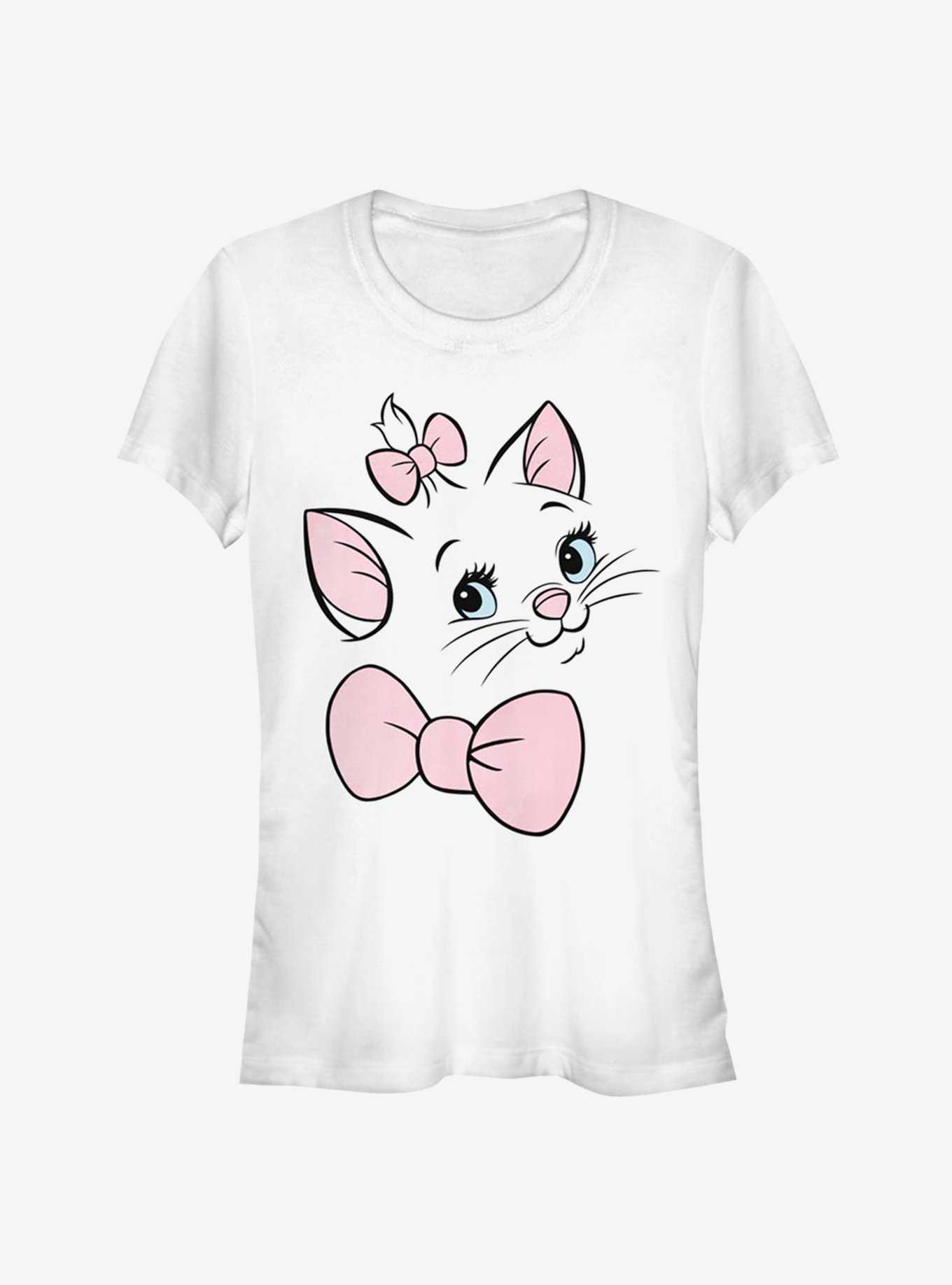 Disney Aristocats Marie Face Outline Classic Girls T-Shirt, , hi-res