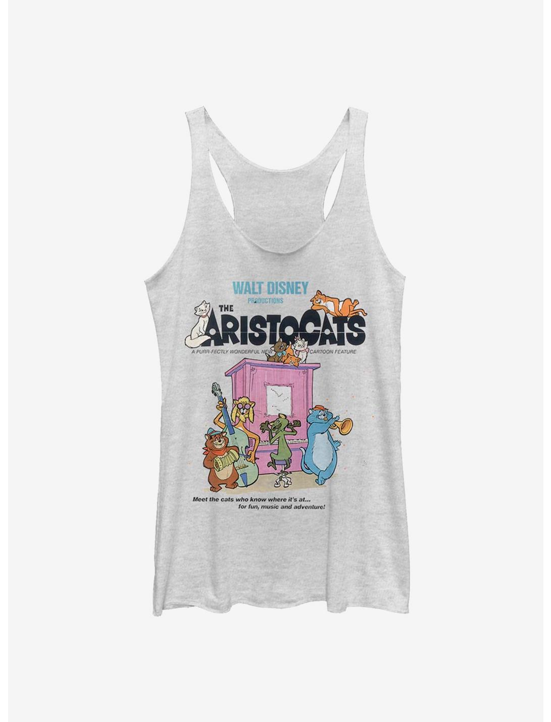 Disney Aristocats Classic Movie Poster Classic Girls Tank, WHITE HTR, hi-res