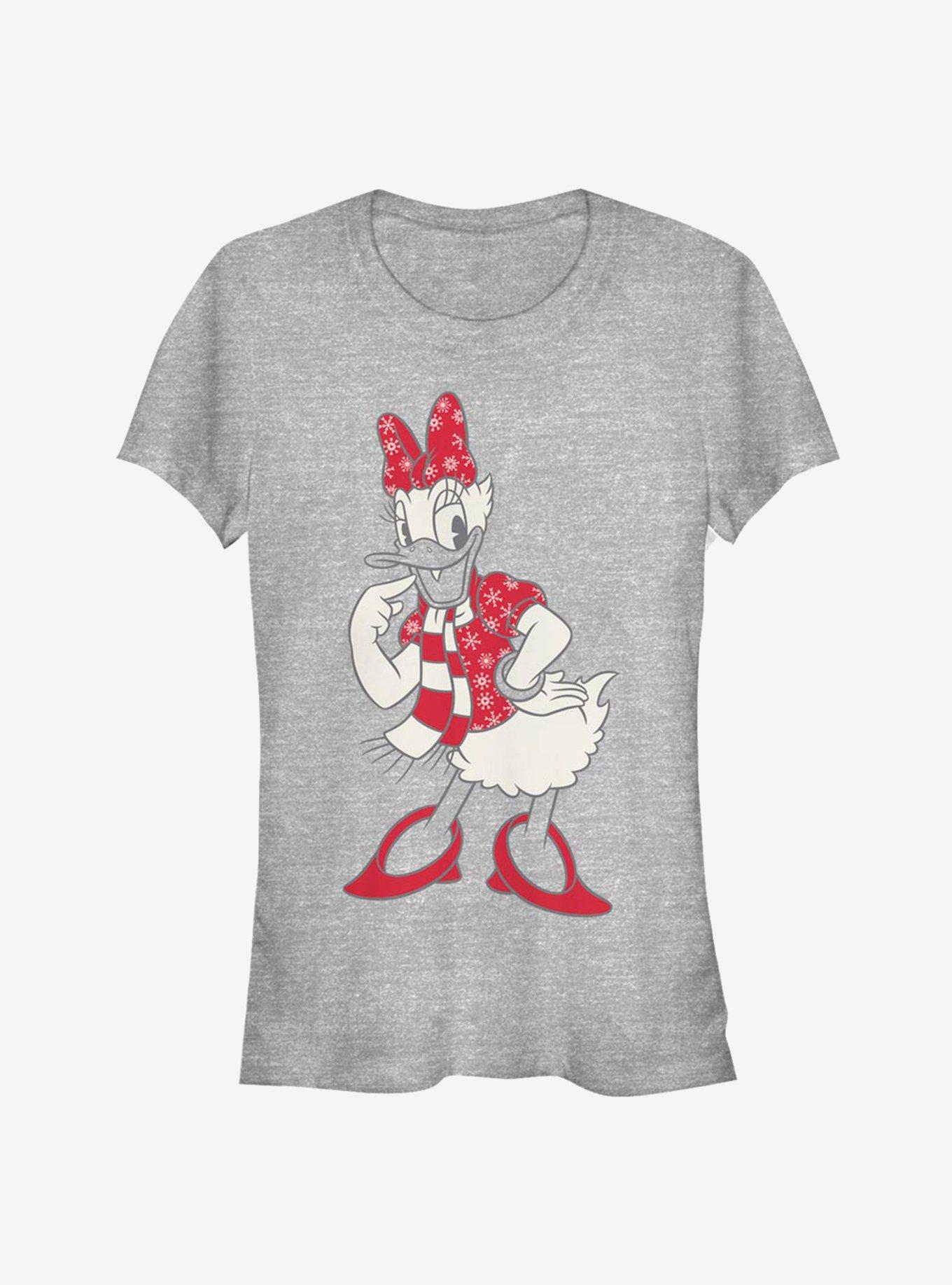 Disney Daisy Duck Holiday Snowflake Outfit Classic Girls T-Shirt, ATH HTR, hi-res