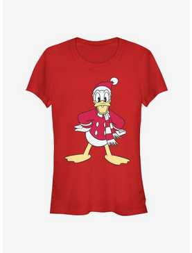 Disney Donald Holiday Santa Hat Classic Girls T-Shirt, , hi-res