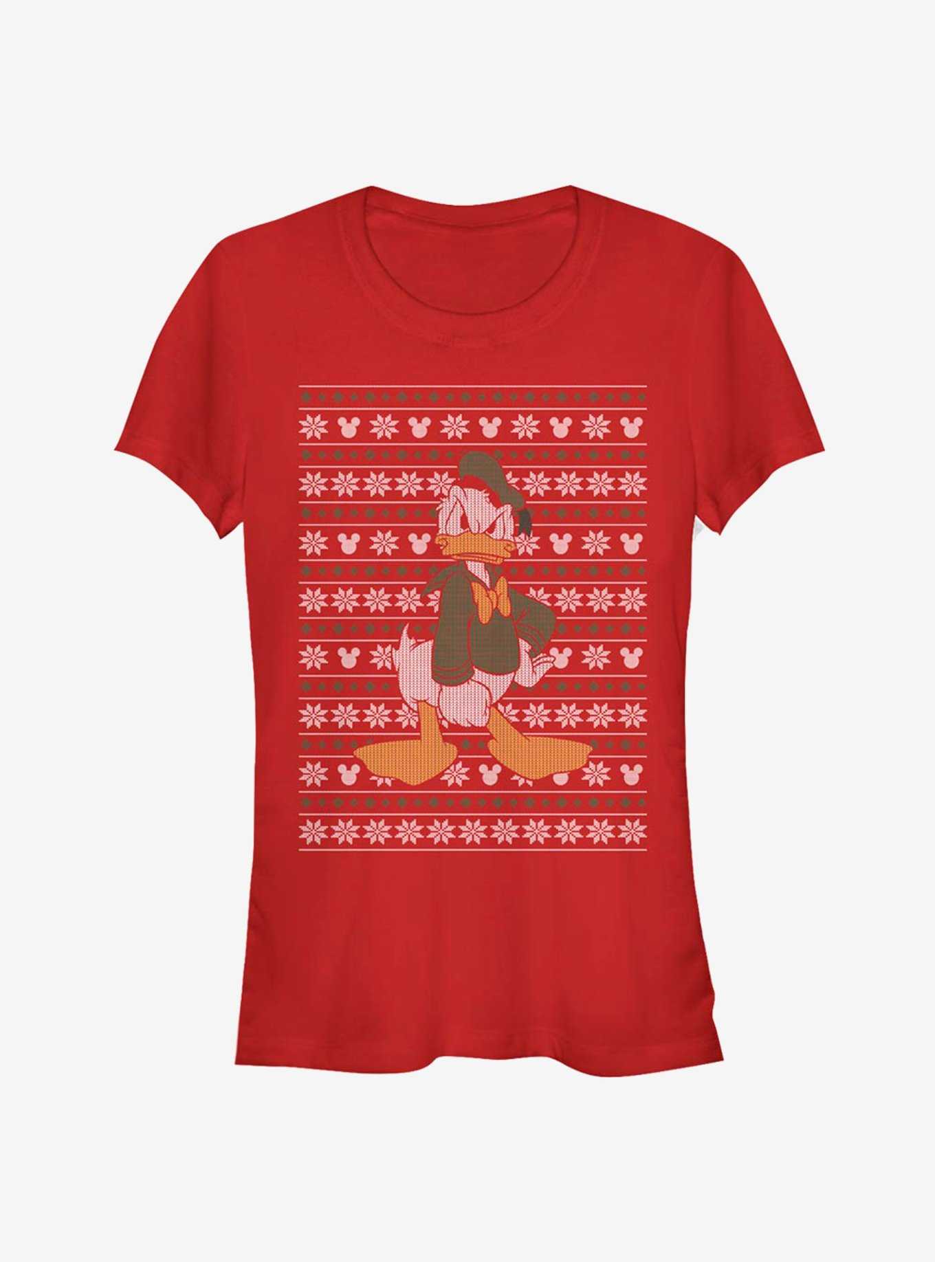 Disney Donald Holiday Sweater Classic Girls T-Shirt, , hi-res