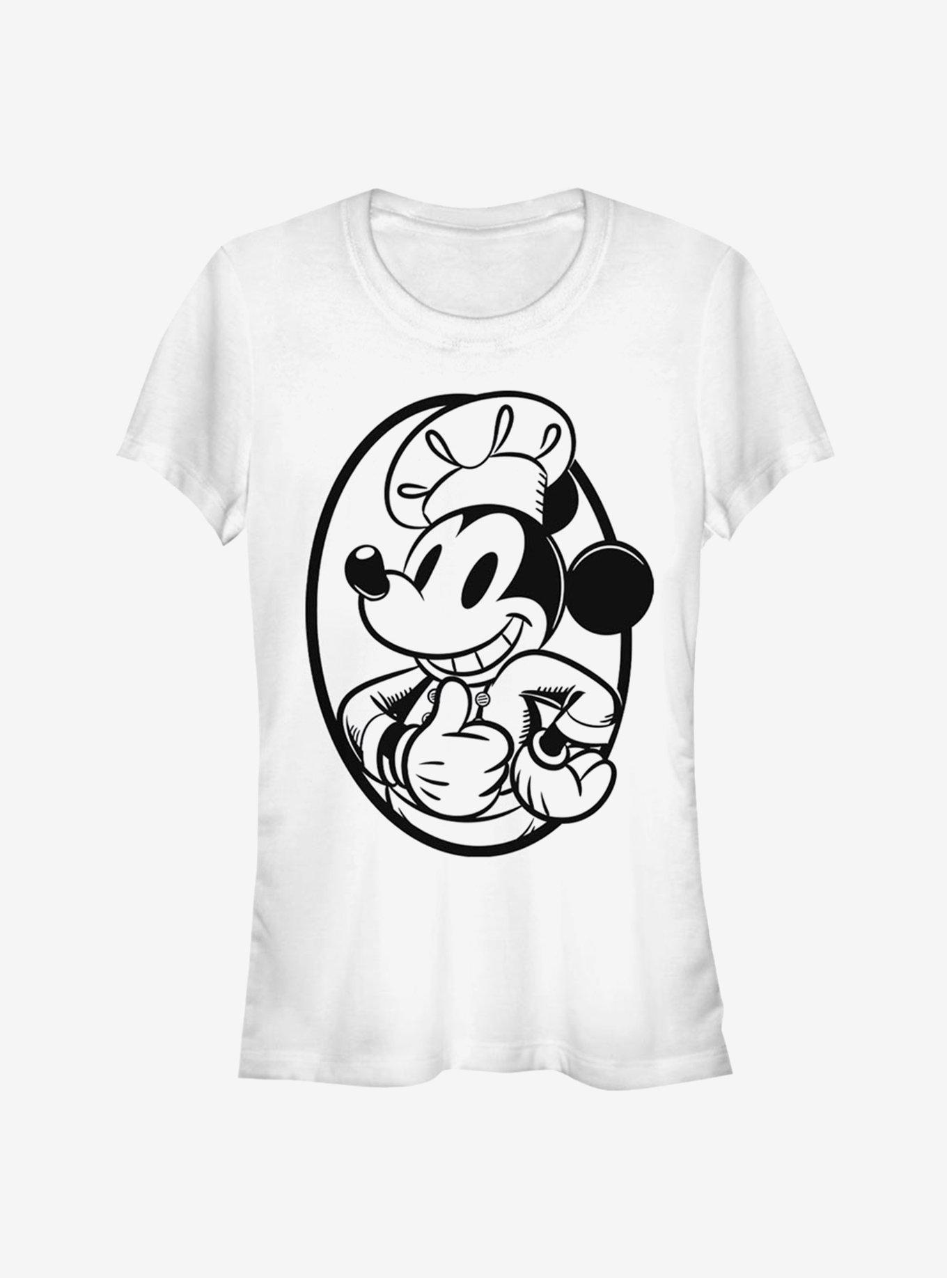 Disney Mickey Mouse Chef Classic Girls T-Shirt - WHITE