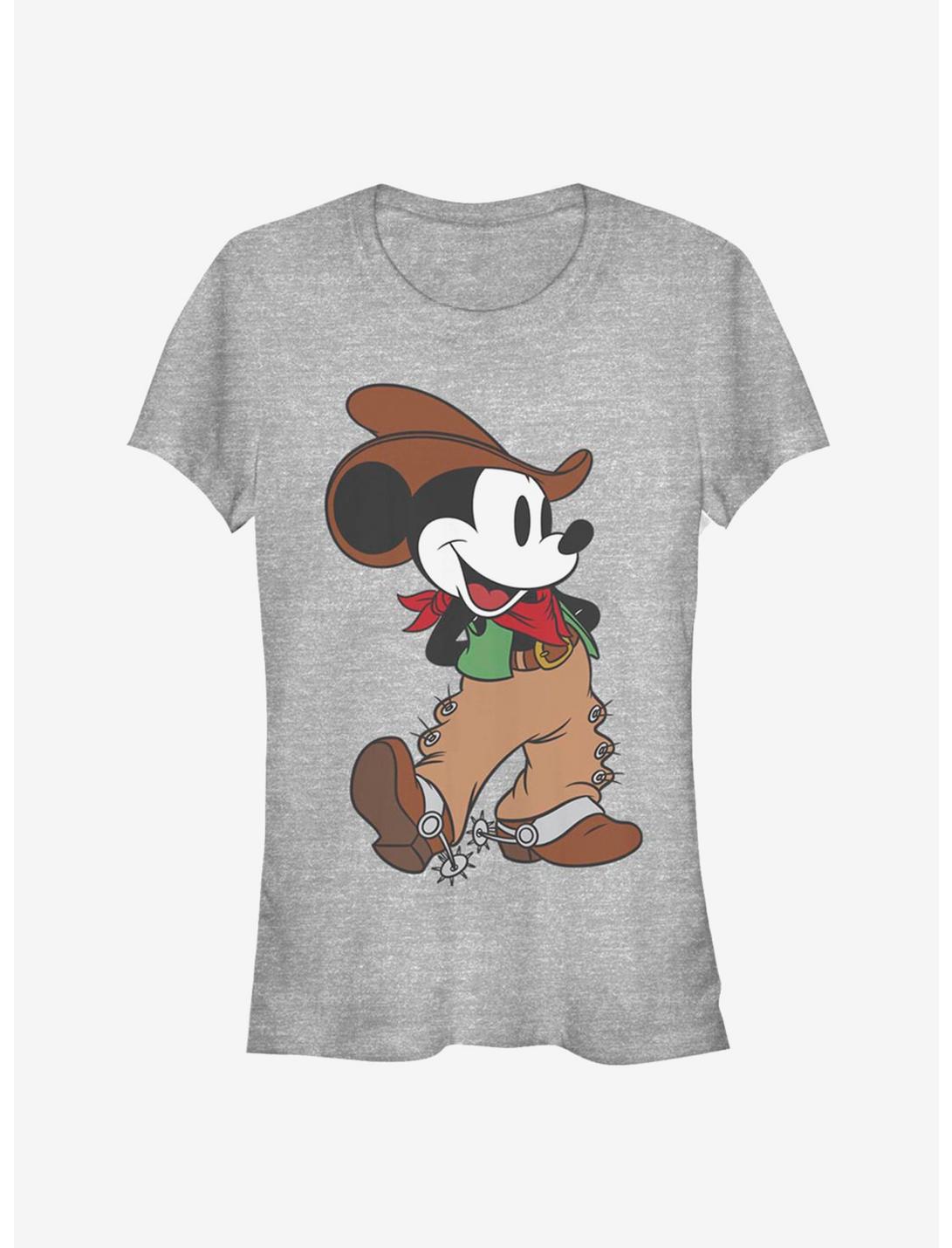 Disney Mickey Mouse Cowboy Classic Girls T-Shirt, ATH HTR, hi-res