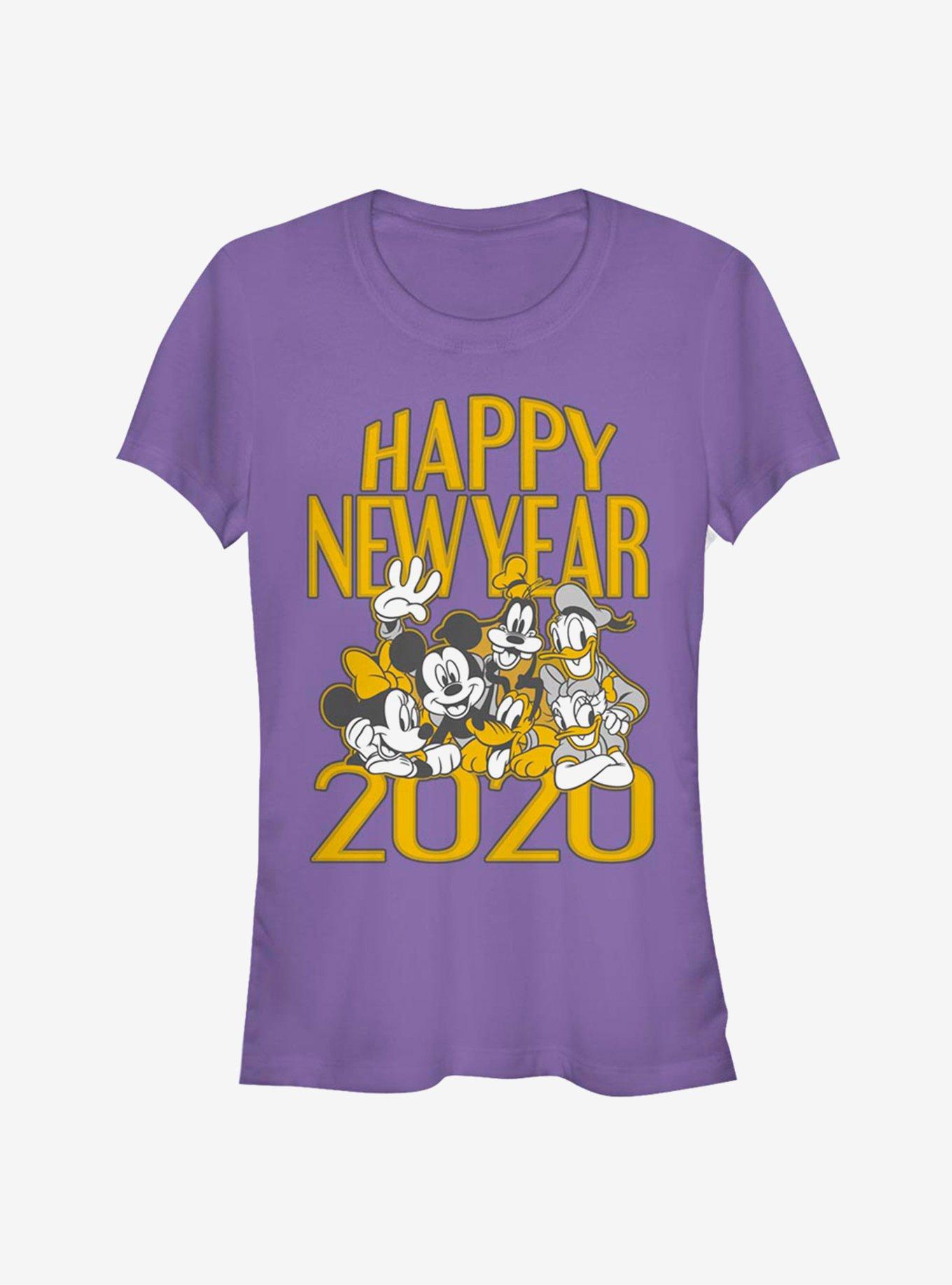 Disney Mickey Mouse Crew Happy New Year 2020 Classic Girls T-Shirt, PURPLE, hi-res