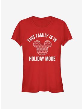Disney Mickey Mouse The Family Is In Holiday Mode Classic Girls T-Shirt, , hi-res