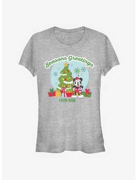 Disney Mickey Mouse Holiday Seasons Greetings From Mom Classic Girls T-Shirt, , hi-res