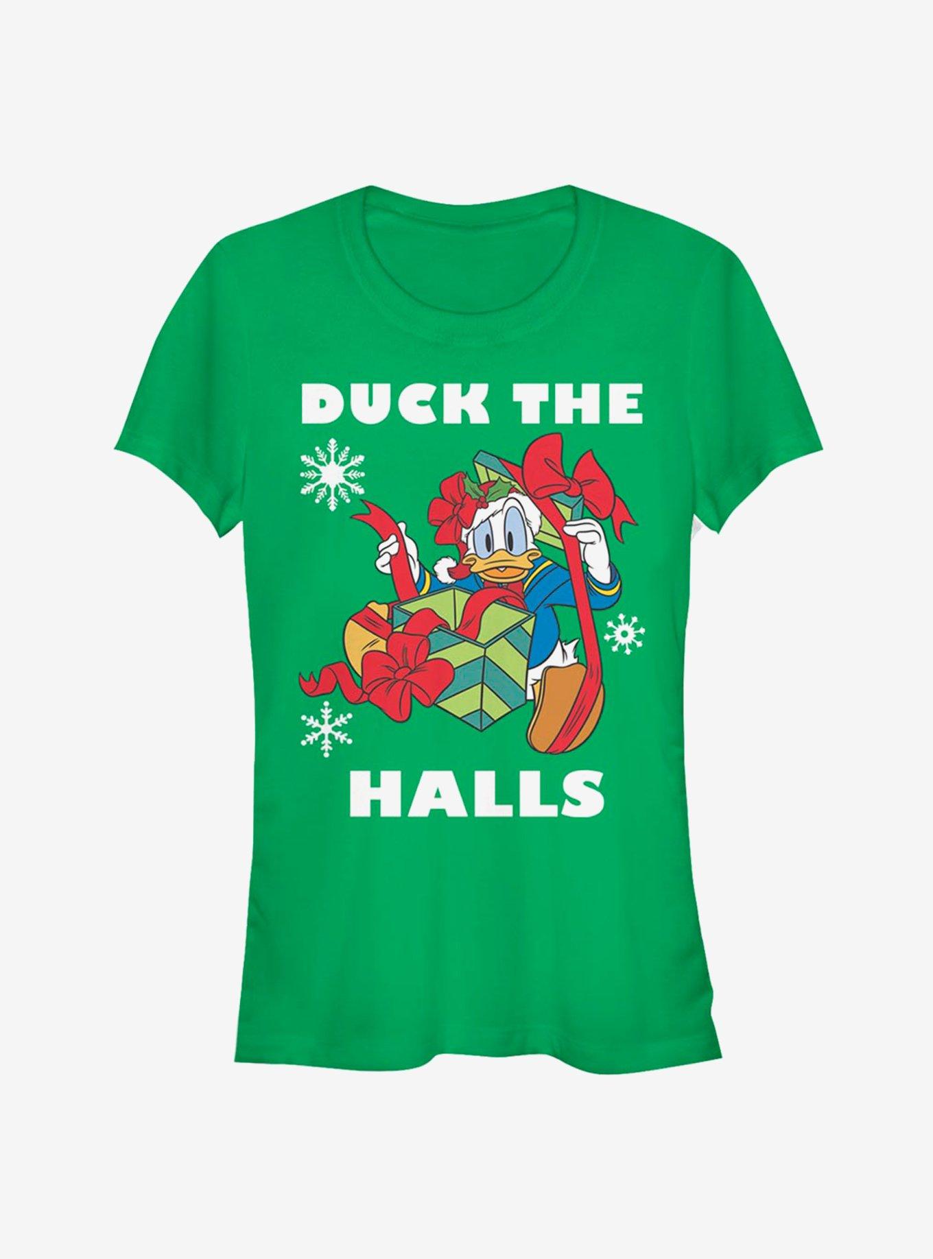 Disney Donald Duck Duck The Halls Classic Girls T-Shirt, KELLY, hi-res